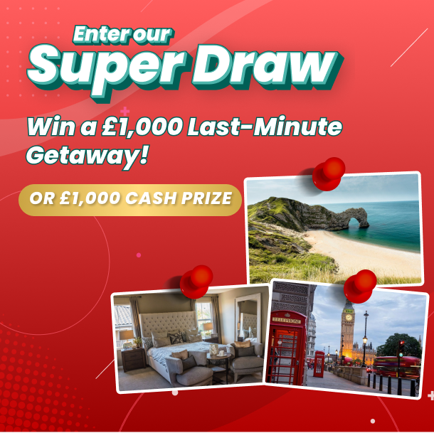 Win a £1,000 Last-Minute Getaway